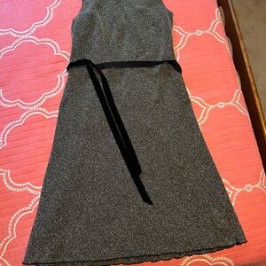 Coldwater Creek Black and Gray Midi Dress